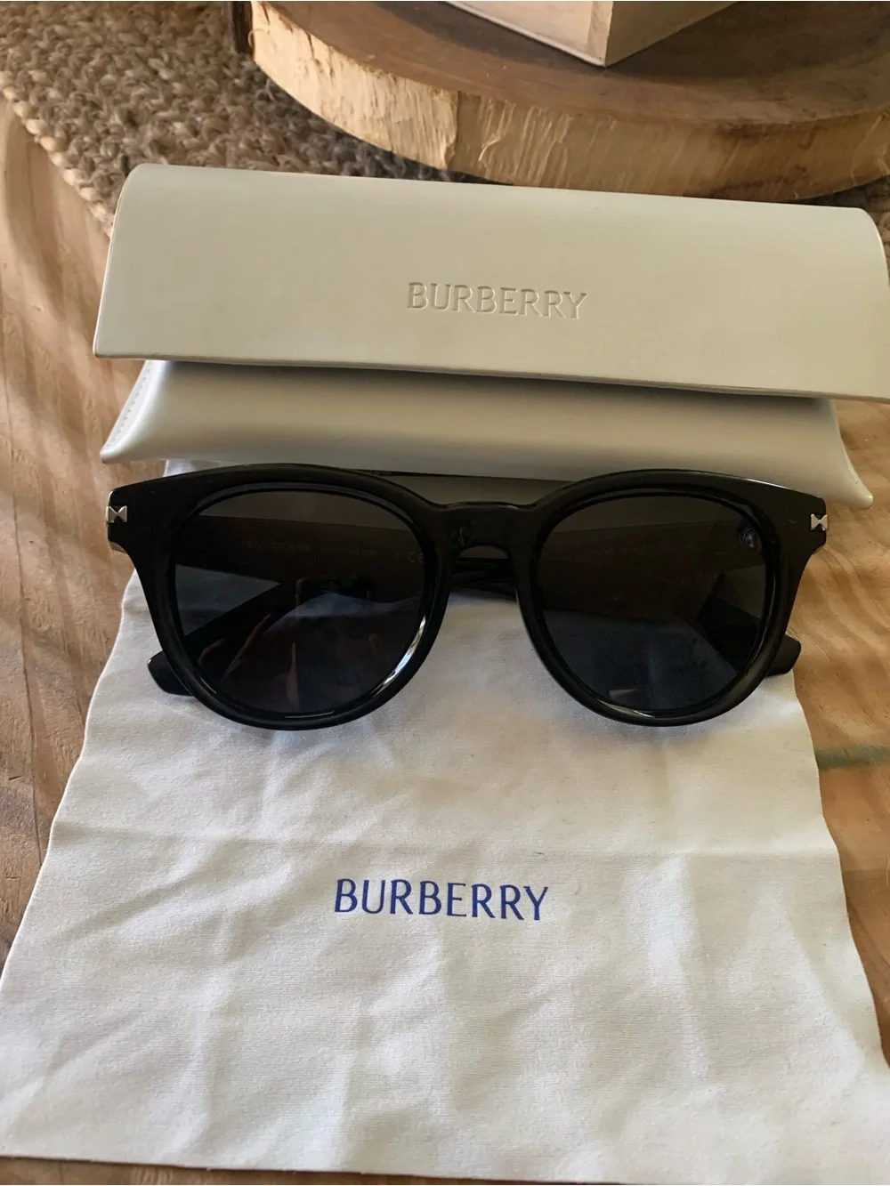 Burberry Black Men's Sunglasses with Dark Lenses